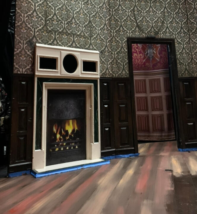 Faux Marble fireplace and vinyl fire touch-up Faux Marble fireplace and vinyl fire touch-up